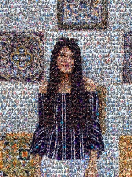 Stylish Young Woman photo mosaic