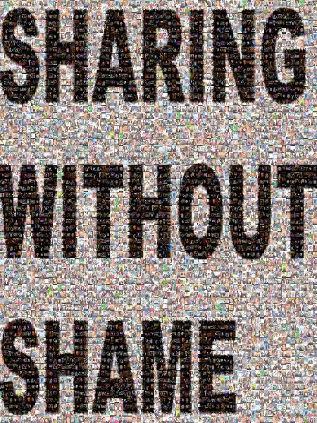 Sharing Without Shame photo mosaic