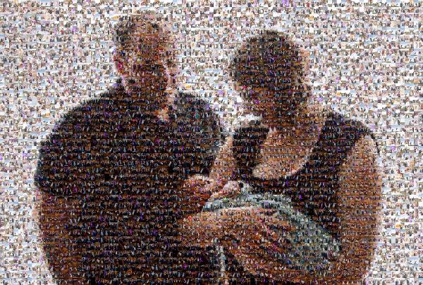 Happy Father's Day photo mosaic