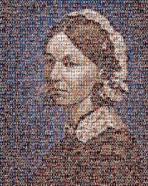 Painting of a Woman photo mosaic