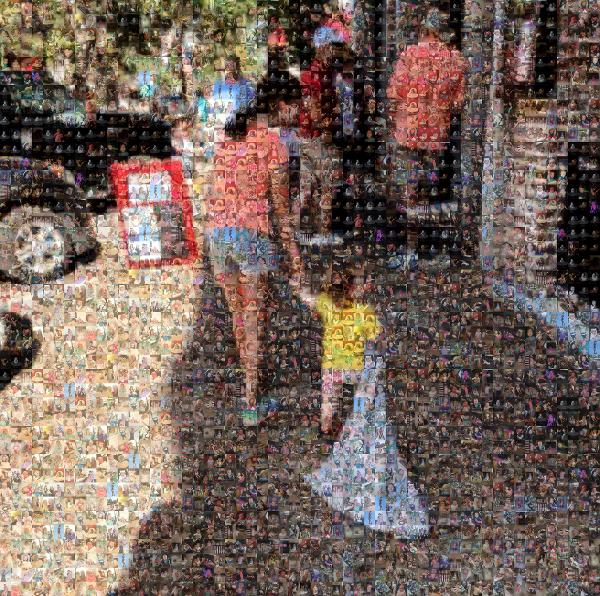 Walking Hand in Hand photo mosaic