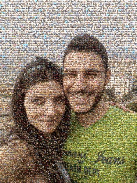 Happy One Year photo mosaic