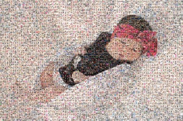 Sleeping Baby photo mosaic