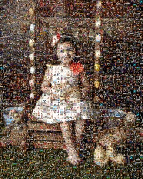 Portrait of Young Girl photo mosaic