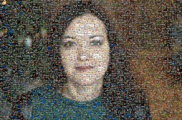 Woman photo mosaic