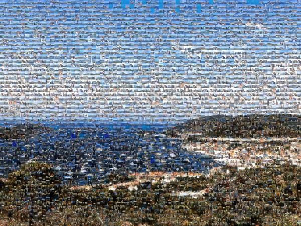 Coastal Landscape photo mosaic