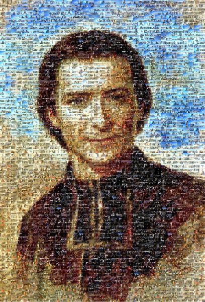 Painted Portrait photo mosaic