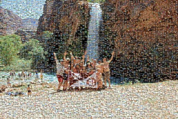Havasupai Falls photo mosaic