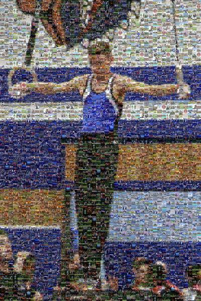 Gymnast photo mosaic