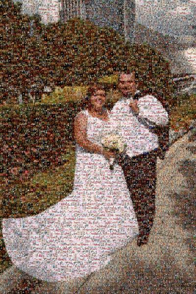 Just Married photo mosaic