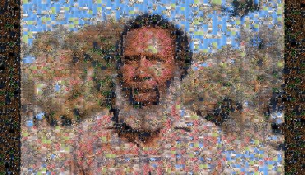 Outdoor Portrait photo mosaic