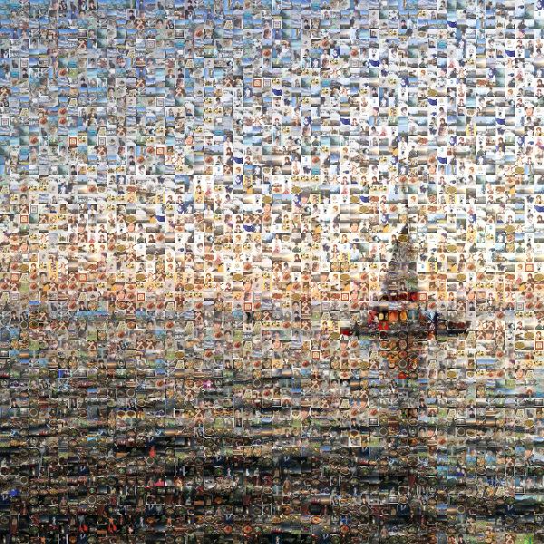 Sailboat photo mosaic