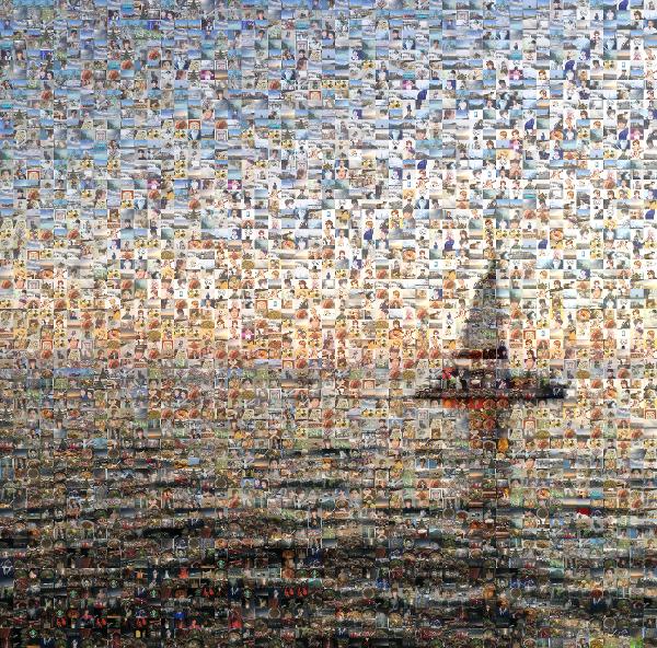 Sailboat Serenity photo mosaic