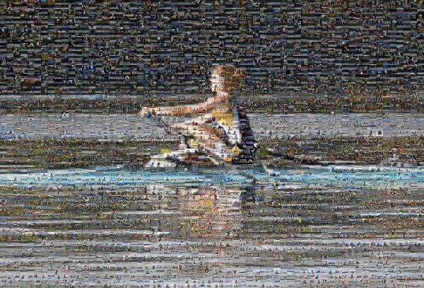 Rowing photo mosaic
