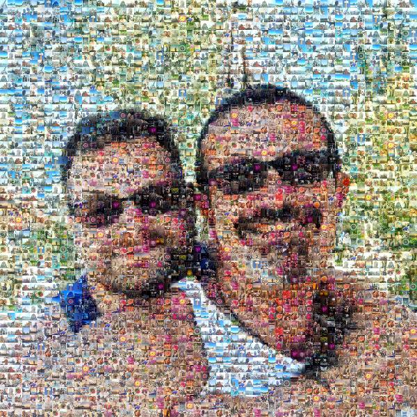 Vacation Selfie photo mosaic