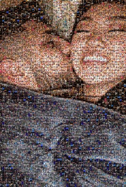 Kiss on the Cheek photo mosaic