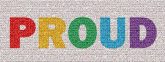 proud pride words letters text community love lgbtq bold simple rainbow symbols