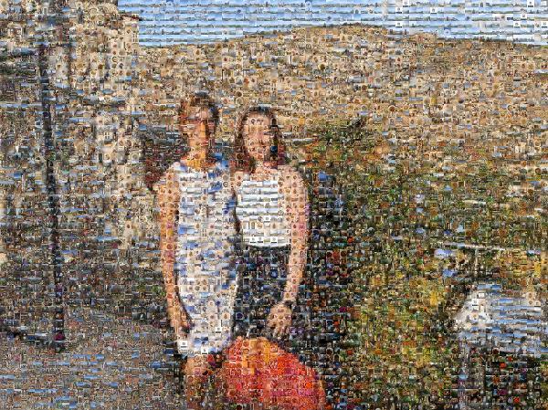 Mother and Daughter photo mosaic