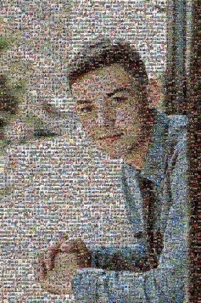 Portrait of Young Man photo mosaic