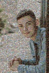 Portrait of Young Man boy male person people outdoors smiling smirk happy