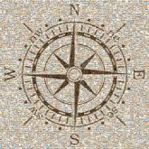 compass directions letters text graphics lines north east south west