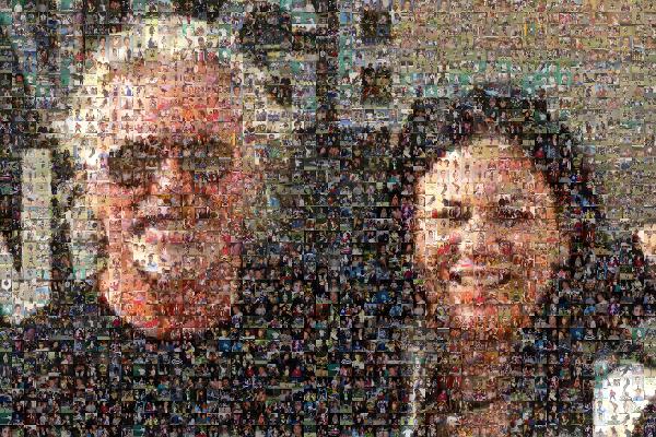 Proud Parents photo mosaic