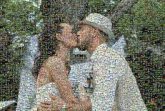  bride groom special occasions married marriage husband wife outdoors couple love man woman husband wife kissing formal 