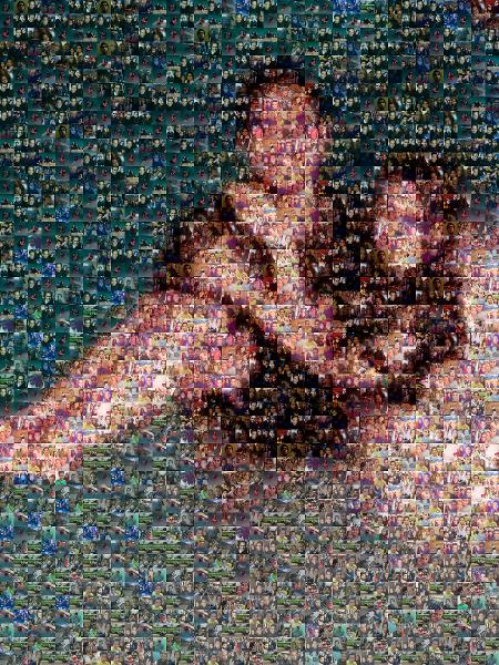 Night Swim photo mosaic