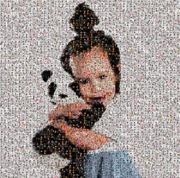 Adorable Young Girl photo mosaic