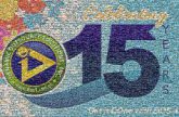 15th Anniversary words text anniversary 15 letters celebrations celebrate milestones years graphics shapes logos organizations community pride