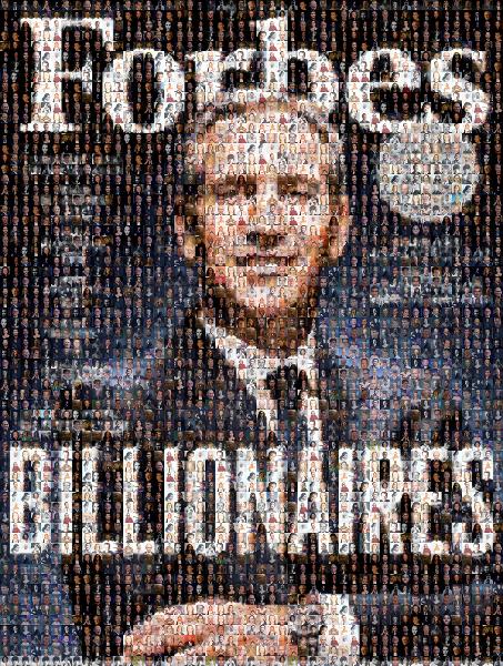 Forbes Billionaires photo mosaic