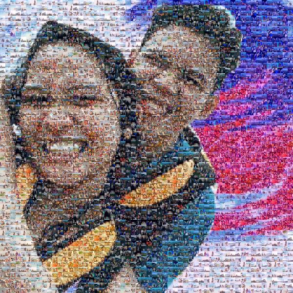 Fun Couple photo mosaic