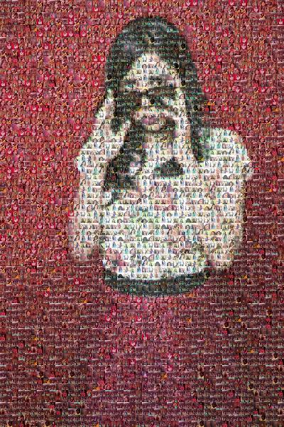 Stylish Young Woman photo mosaic