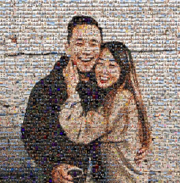 Fun Young Couple photo mosaic