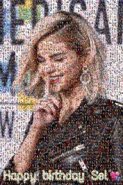 Selena Gomez photo mosaic