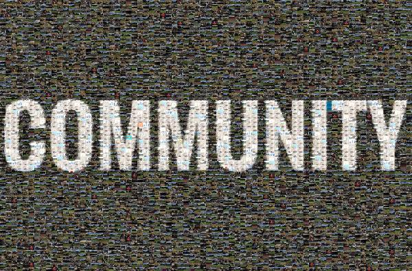 Community photo mosaic