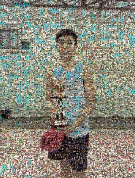 Basketball Champion photo mosaic