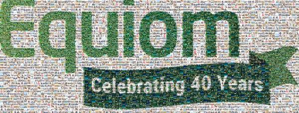 Equiom Anniversary Logo photo mosaic