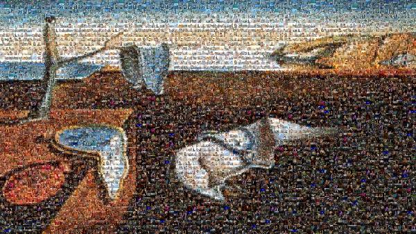 The Persistence of Memory photo mosaic