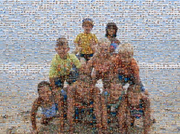 Family Pyramid photo mosaic