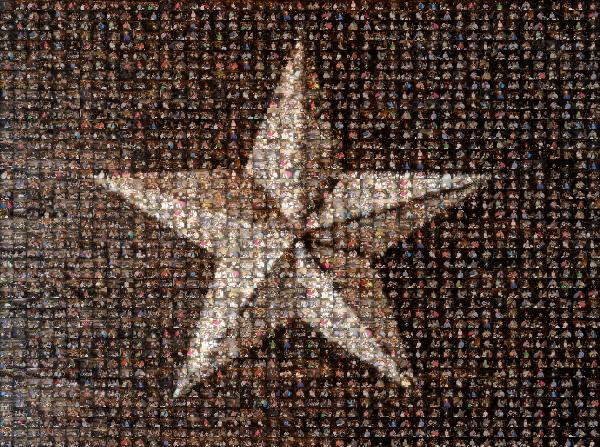 Star photo mosaic
