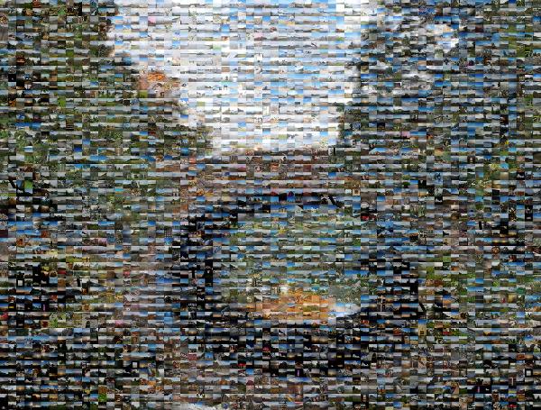 Bridge Reflection photo mosaic