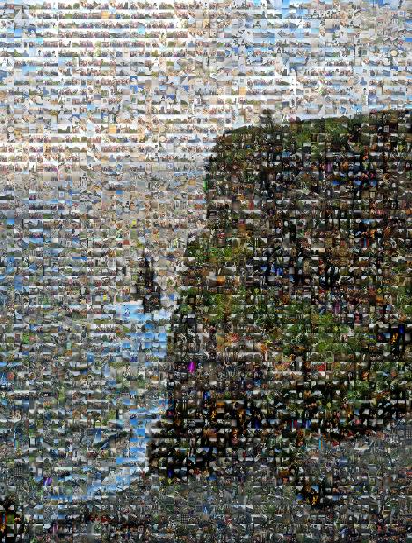 Cliffs of Ireland photo mosaic