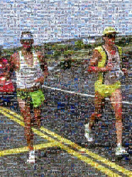 Runners Running! photo mosaic