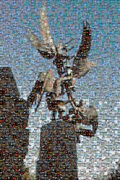 A Statue of Gargoyles photo mosaic