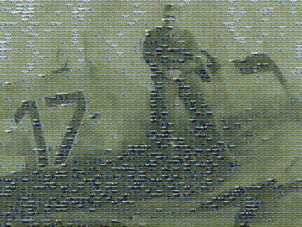Soldier photo mosaic