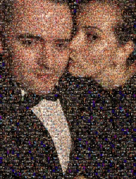 A New Years Kiss photo mosaic