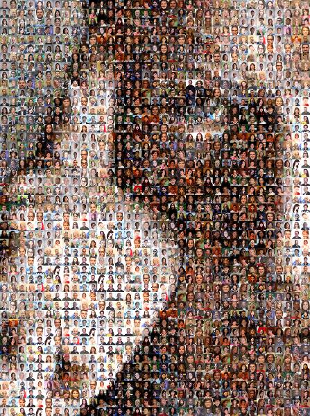 Closeup of a Man photo mosaic