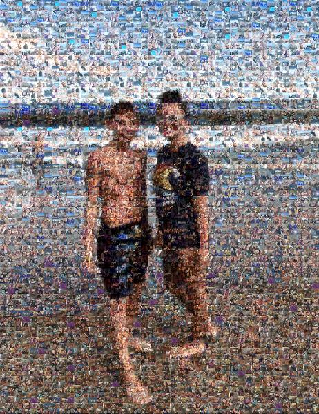 Beach Day photo mosaic