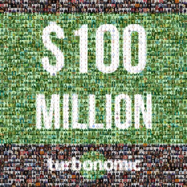 $100 Million photo mosaic